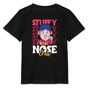 Cadeau de chemise ras du cou nez bouché - T-shirt bio MINI CREATOR Stanley/Stella Enfant - noir - Devant - Mikhail (115cm)