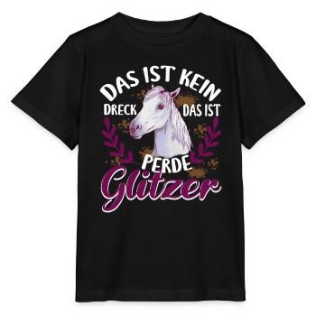 Pferd Reiterin Das ist kein Dreck - Stanley/Stella Kinder T-Shirt MINI CREATOR  - Schwarz - Vorne - Mikhail (115cm)