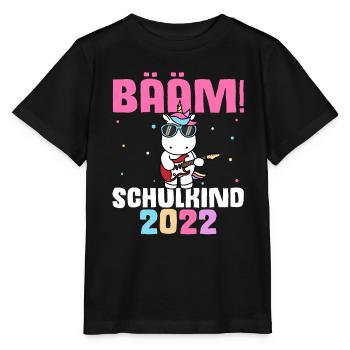 BÄÄM SCHULKIND 2022- Schulkind Schulanfang Grundsc - Stanley/Stella Kinder T-Shirt MINI CREATOR  - Schwarz - Vorne - Mikhail (115cm)