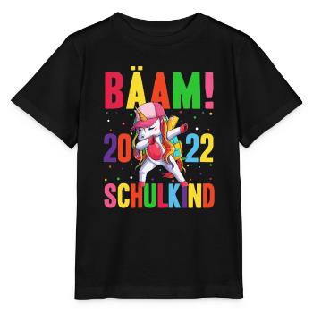 BÄÄM SCHULKIND 2022- Schulkind Schulanfang Grundsc - Stanley/Stella Kinder T-Shirt MINI CREATOR  - Schwarz - Vorne - Mikhail (115cm)
