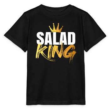 Salade King - T-shirt bio MINI CREATOR Stanley/Stella Enfant - noir - Devant - Mikhail (115cm)
