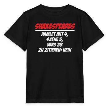 Schwarzer Humor Ironie - Stanley/Stella Kinder T-Shirt MINI CREATOR  - Schwarz - Vorne - Mikhail (115cm)
