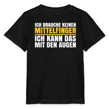 Schwarzer Humor Ironie - Stanley/Stella Kinder T-Shirt MINI CREATOR  - Schwarz - Vorne - Mikhail (115cm)