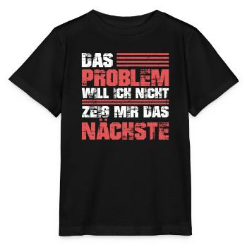Schwarzer Humor Ironie - Stanley/Stella Kinder T-Shirt MINI CREATOR  - Schwarz - Vorne - Mikhail (115cm)