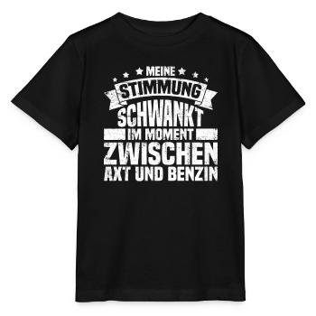 Schwarzer Humor Ironie - Stanley/Stella Kinder T-Shirt MINI CREATOR  - Schwarz - Vorne - Mikhail (115cm)