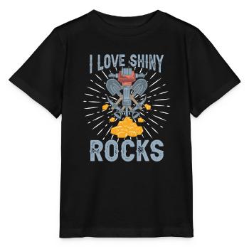 Schürfer Schürfen Schatz - Stanley/Stella Kinder T-Shirt MINI CREATOR  - Schwarz - Vorne - Mikhail (115cm)