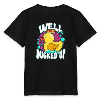 Gummiente Gummienten Entenliebhaber Badezimmer - Stanley/Stella Kinder T-Shirt MINI CREATOR  - Schwarz - Vorne - Mikhail (115cm)