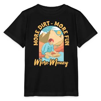 Schürfer Schürfen Schatz - Stanley/Stella Kinder T-Shirt MINI CREATOR  - Schwarz - Vorne - Mikhail (115cm)