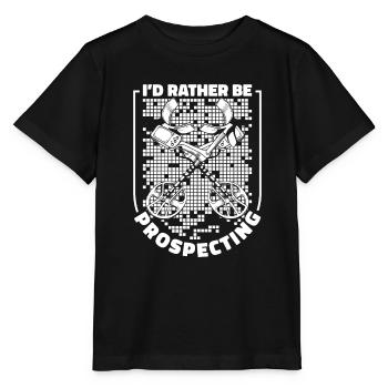 Schürfer Schürfen Schatz - Stanley/Stella Kinder T-Shirt MINI CREATOR  - Schwarz - Vorne - Mikhail (115cm)