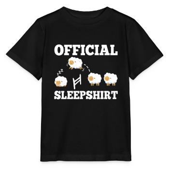 Official sleepshirt Sheep - Stanley/Stella MINI CREATOR Kids’ T-Shirt - black - Front - Mikhail (115cm)
