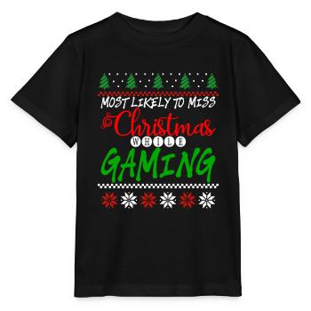 Les plus susceptibles de manquer Noël en jouant 4 - T-shirt bio MINI CREATOR Stanley/Stella Enfant - noir - Devant - Mikhail (115cm)