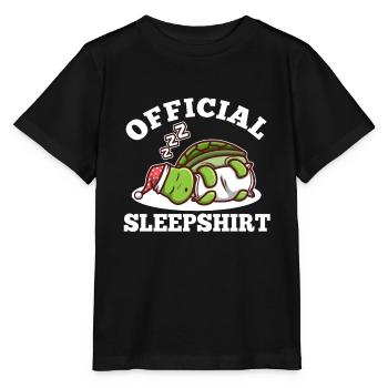Official sleepshirt Turtle - Stanley/Stella MINI CREATOR Kids’ T-Shirt - black - Front - Mikhail (115cm)
