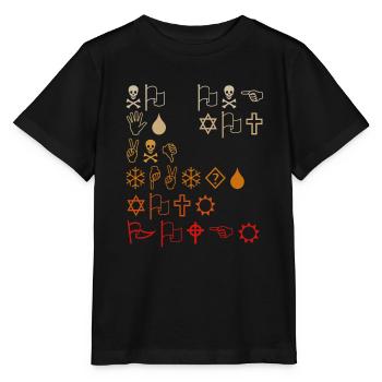 Niemand bist du und das ist deine Macht SYMBOLSPRACHE - Stanley/Stella Kinder T-Shirt MINI CREATOR  - Schwarz - Vorne - Mikhail (115cm)