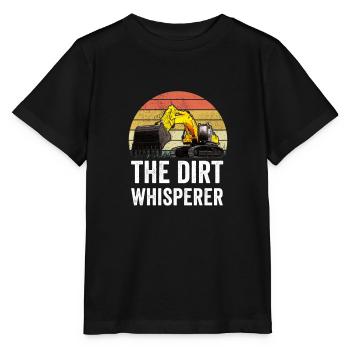 Excavator Excavator Excavator Construction Site Road Construction - Stanley/Stella MINI CREATOR Kids’ T-Shirt - black - Front - Mikhail (115cm)