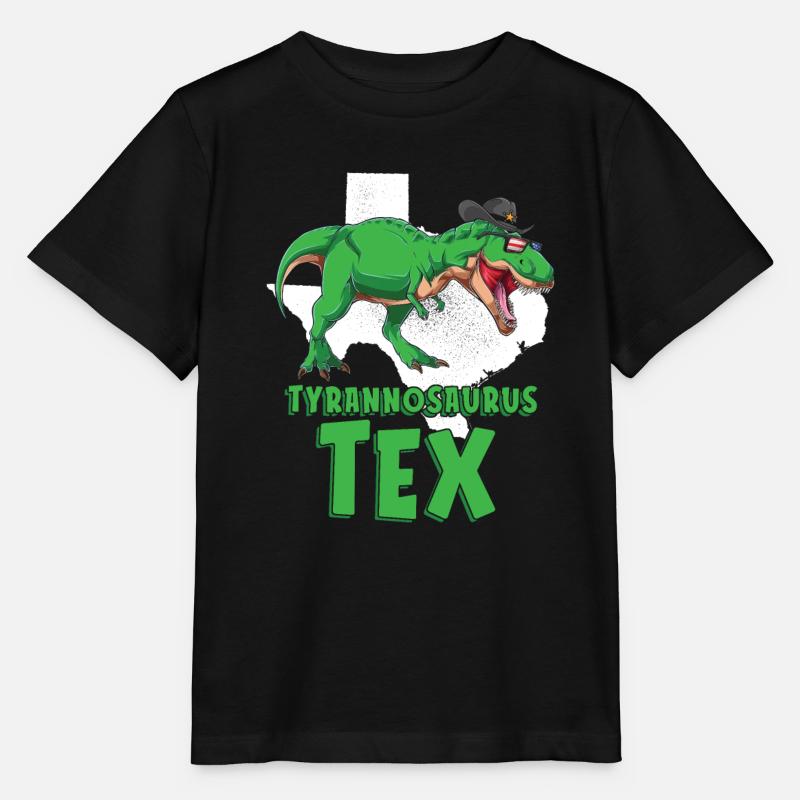 Dinosaurier Erwachsener Dinosaurier - Stanley/Stella Kinder T-Shirt MINI CREATOR  - Schwarz