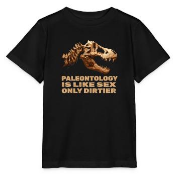 Dinosaur Adult dinosaur - Stanley/Stella MINI CREATOR Kids’ T-Shirt - black - Front - Mikhail (115cm)