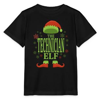 Techniker Weihnachtself - Stanley/Stella Kinder T-Shirt MINI CREATOR  - Schwarz - Vorne - Mikhail (115cm)