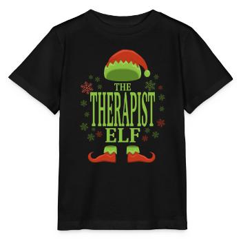 Therapeut Weihnachtself - Stanley/Stella Kinder T-Shirt MINI CREATOR  - Schwarz - Vorne - Mikhail (115cm)
