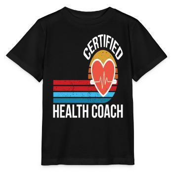 Certified Health Coach - Stanley/Stella Kinder T-Shirt MINI CREATOR  - Schwarz - Vorne - Mikhail (115cm)