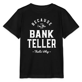 Bankangestellter Beruf Geburtstagsarbeiter - Stanley/Stella Kinder T-Shirt MINI CREATOR  - Schwarz - Vorne - Mikhail (115cm)
