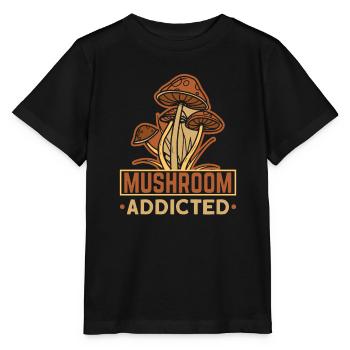 Morel's Mushroom Picker Mushroom Farmer Mushroom - Stanley/Stella MINI CREATOR Kids’ T-Shirt - black - Front - Mikhail (115cm)