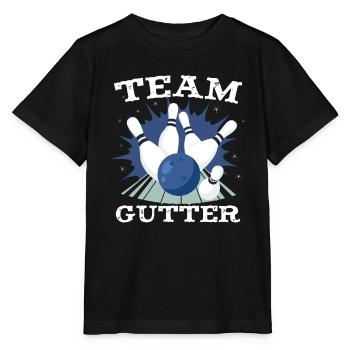 Team Gutter | Funny Bowling - Stanley/Stella MINI CREATOR Kids’ T-Shirt - black - Front - Mikhail (115cm)