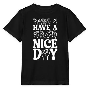 Sourds sourds muets sourds - T-shirt bio MINI CREATOR Stanley/Stella Enfant - noir - Devant - Mikhail (115cm)
