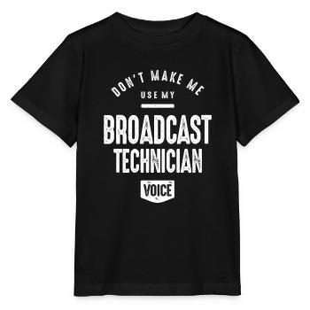Broadcast Technician Job Occupation - Stanley/Stella MINI CREATOR Kids’ T-Shirt - black - Front - Mikhail (115cm)