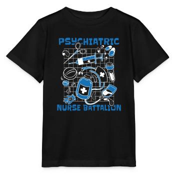 Krankenschwester - Stanley/Stella Kinder T-Shirt MINI CREATOR  - Schwarz - Vorne - Mikhail (115cm)