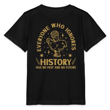 History historian History - Stanley/Stella MINI CREATOR Kids’ T-Shirt - black - Front - Mikhail (115cm)