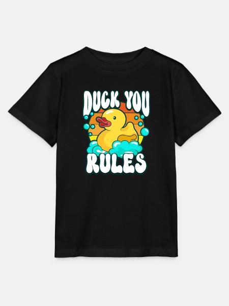 Rubber Duck Ducks Bird Hunt Duck lover Gift Idea - Stanley/Stella T-shirt MINI CREATOR til børn - sort