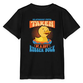 Gummiente Gummienten Entenliebhaber Badezimmer - Stanley/Stella Kinder T-Shirt MINI CREATOR  - Schwarz - Vorne - Mikhail (115cm)