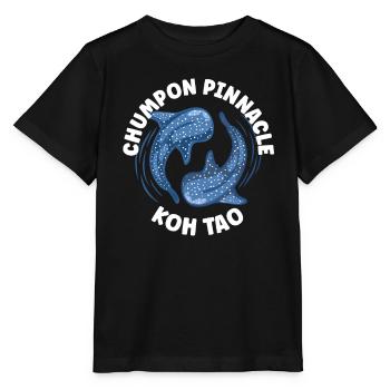 Walhai - Chumpon Pinnacle - Koh Tao - Tauchen - Stanley/Stella Kinder T-Shirt MINI CREATOR  - Schwarz - Vorne - Mikhail (115cm)