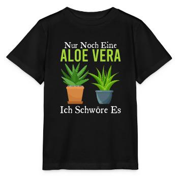 Nur Noch Eine Aloe Vera Ich Schwöre Es Pflanze - Stanley/Stella Kinder T-Shirt MINI CREATOR  - Schwarz - Vorne - Mikhail (115cm)