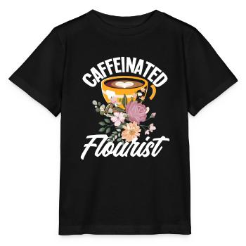 Florist Kaffee - Stanley/Stella Kinder T-Shirt MINI CREATOR  - Schwarz - Vorne - Mikhail (115cm)