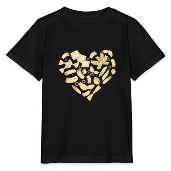 Pâtes coeur Pâtes Pâtes - T-shirt bio MINI CREATOR Stanley/Stella Enfant - noir - Devant - Mikhail (115cm)
