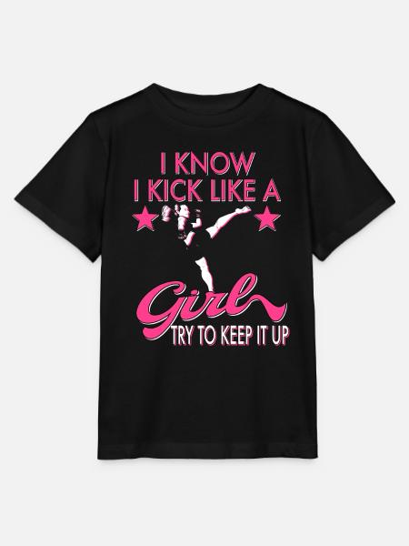 Karate Taekwondo Girls Women Karate Kick - Stanley/Stella MINI CREATOR Kids’ T-Shirt - black