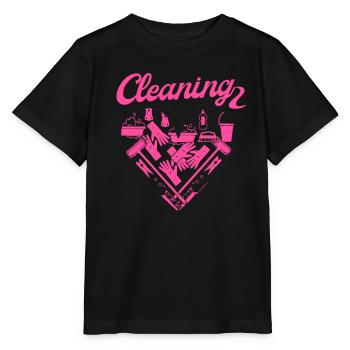Femme de ménage Nettoyeuse - T-shirt bio MINI CREATOR Stanley/Stella Enfant - noir - Devant - Mikhail (115cm)