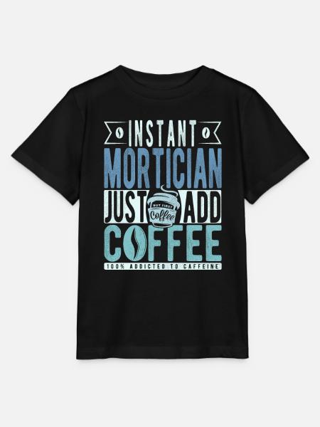 Leichenbestatter Kaffee Spruch - Stanley/Stella Kinder T-Shirt MINI CREATOR - Schwarz