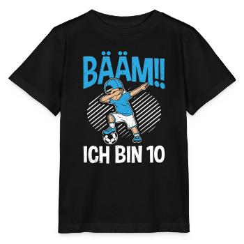 BÄÄM Ich bin 10 Dabbing Geburtstagsshirt 10 Jahre - Stanley/Stella Kinder T-Shirt MINI CREATOR  - Schwarz - Vorne - Mikhail (115cm)