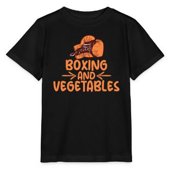 Vegetable Lover Vegetarian Gifts - Stanley/Stella MINI CREATOR Kids’ T-Shirt - black - Front - Mikhail (115cm)