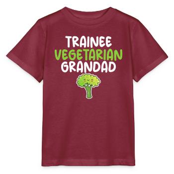 Vegetable Lover Vegetarian Gifts - Stanley/Stella MINI CREATOR Kids’ T-Shirt - burgundy - Front - Kain (125cm)