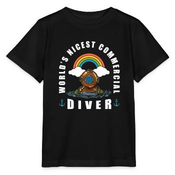 Diving Divers Commercial Diving - Stanley/Stella MINI CREATOR Kids’ T-Shirt - black - Front - Mikhail (115cm)