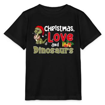 This Boy Loves Dinosaur Kids Boy Boy Dino - Stanley/Stella MINI CREATOR Kids’ T-Shirt - black - Front - Mikhail (115cm)
