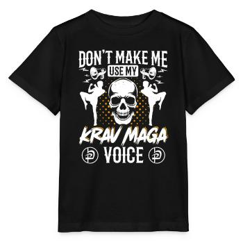 Krav Maga Apparel Israélien Self - T-shirt bio MINI CREATOR Stanley/Stella Enfant - noir - Devant - Mikhail (115cm)