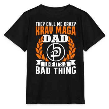 Krav Maga Apparel Israélien Self - T-shirt bio MINI CREATOR Stanley/Stella Enfant - noir - Devant - Mikhail (115cm)