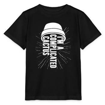 Cactus Garden Juteux - T-shirt bio MINI CREATOR Stanley/Stella Enfant - noir - Devant - Mikhail (115cm)