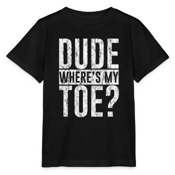 Dude Where's My Toe 3 - Stanley/Stella MINI CREATOR Kids’ T-Shirt - black - Front - Mikhail (115cm)