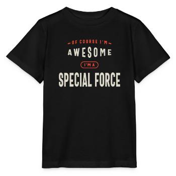 Force spéciale Occupation Travailleur d’anniversaire - T-shirt bio MINI CREATOR Stanley/Stella Enfant - noir - Devant - Mikhail (115cm)