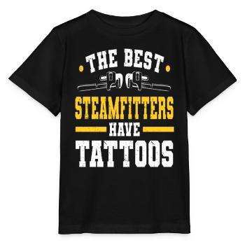 Installateur de vapeur Technicien de vapeur Monteur de vapeur - T-shirt bio MINI CREATOR Stanley/Stella Enfant - noir - Devant - Mikhail (115cm)